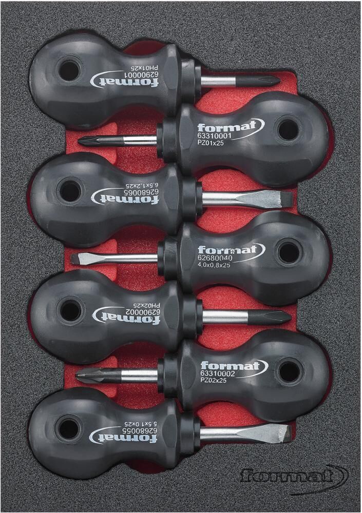 FORMAT Modul 1/9 Schraubendreher Stubby 7-teilig