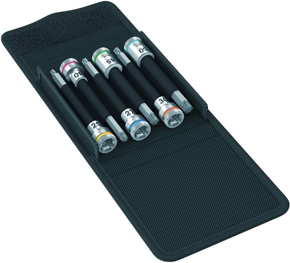WERA Schraubendrehereinsatz Set 3/8" T25-50 lang Haltefunktion