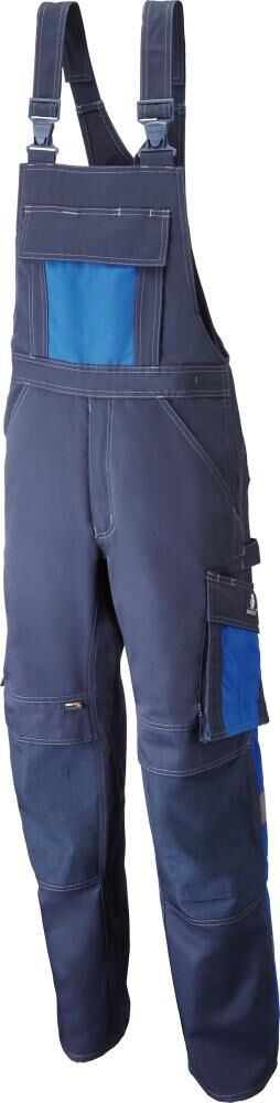 MASCOT Unique Latzhose Augsburg Gr. 82C46 schwarzblau/kornblau 12169-442