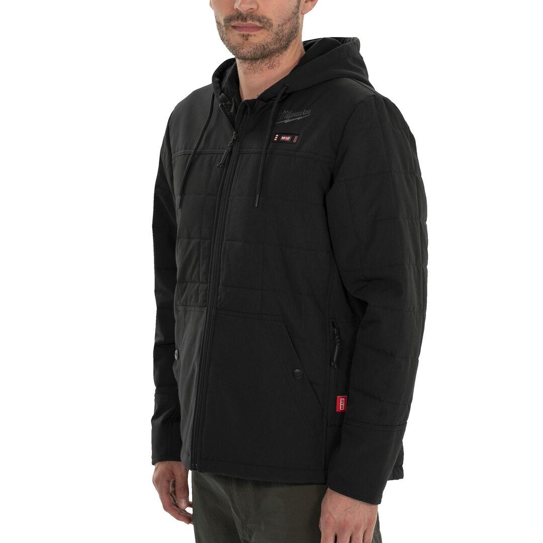MILWAUKEE Akku-Thermo-Steppjacke Herren M12HPJBL2-0 schwarz XL