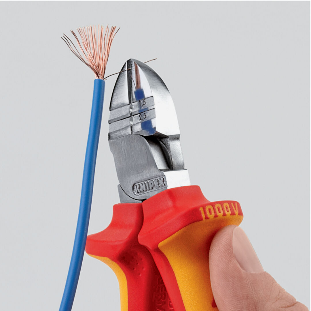 KNIPEX 14 26 160 Abisolier- Seitenschneider isol. VDE verch. 160mm