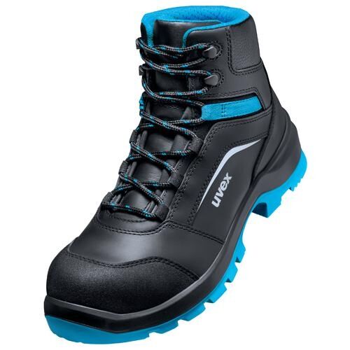 UVEX Sicherheitsstiefel Gr. 45 W11 S3L ESD SR schwarz/blau 9556.2