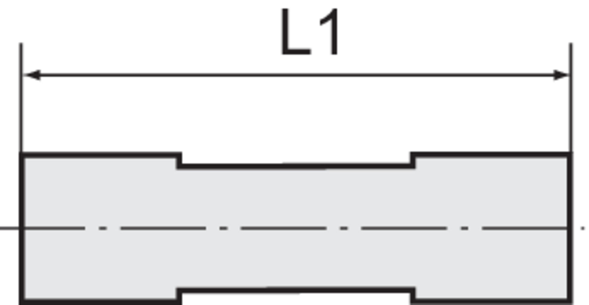 RIEGLER Gerade Steckverbindung B-Ser. / reduziert D8/6