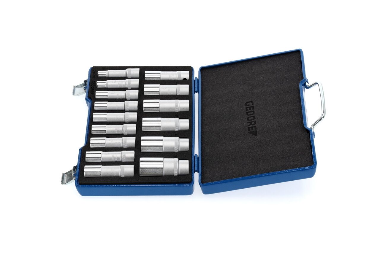 GEDORE Steckschlüsseleinsatz 1/2",lang Set UD 10-32mm D 19 L-015 2190214