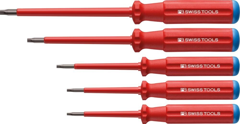 PB SWISS TOOLS Schraubendreher Set VDE TX im Karton 5-teilig