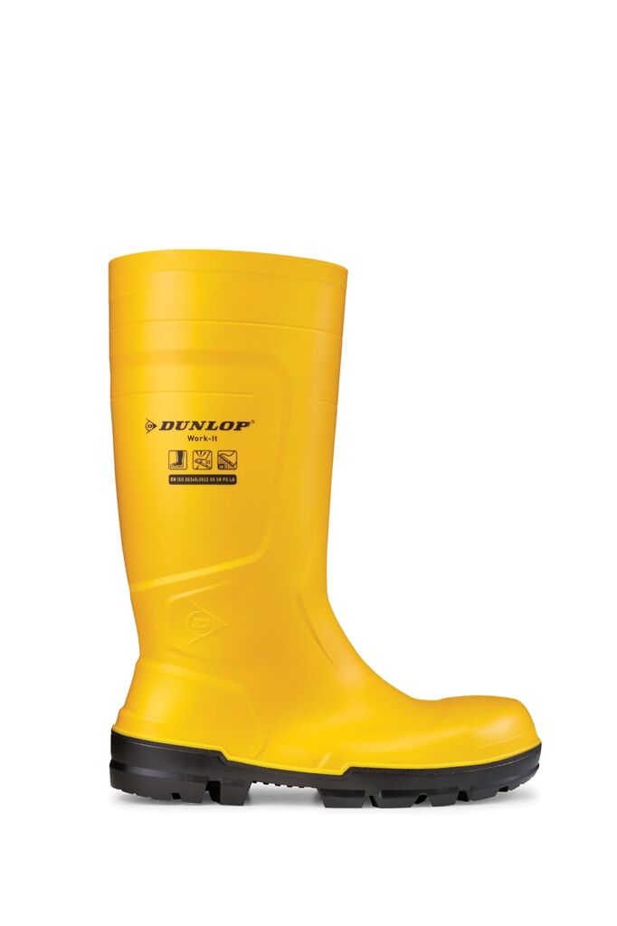 DUNLOP Sicherheitsstiefel Work-It Full Safety S5 Gr. 41 PVC SR gelb NB2JF01
