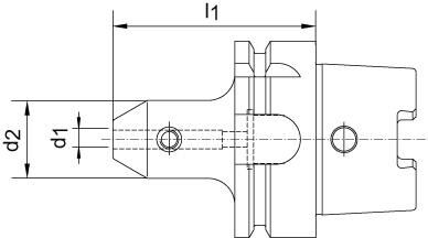 HAIMER Flächenspannfutter20x80mm Typ W HSK-A 63 DIN69893A