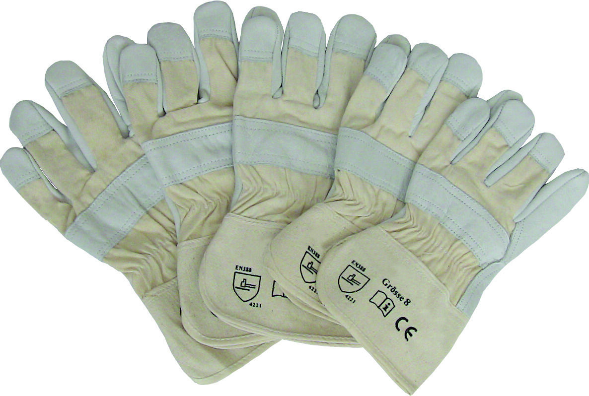 NITRAS Rindvollleder-Handschuh Ranger Gr. 12