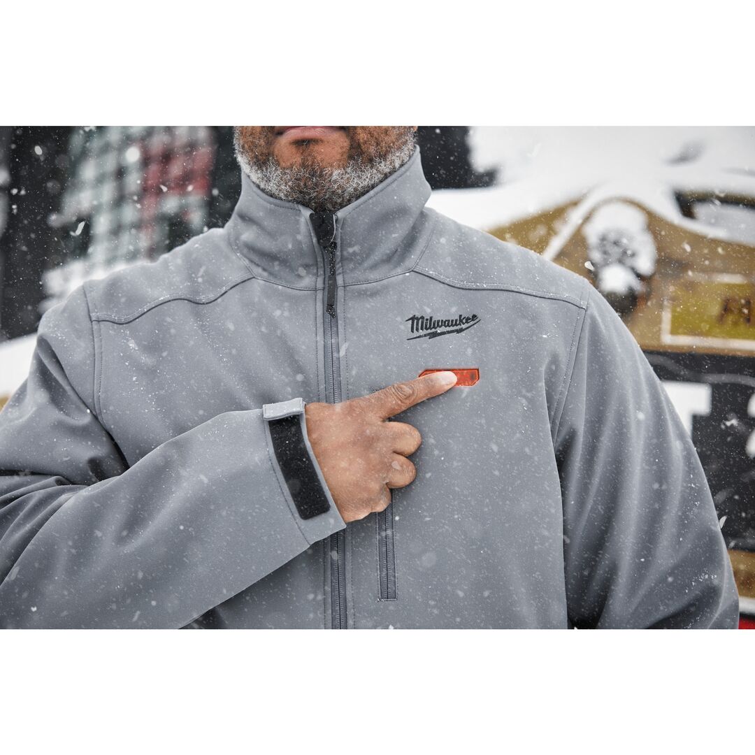 MILWAUKEE Akku-Thermo-Jacke Arbeitsjacke HJGREY5-0 grau Gr. XXL