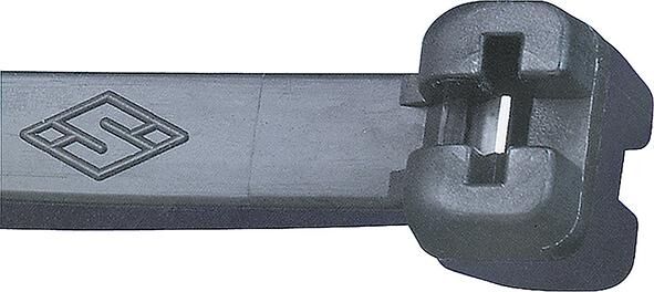 SAPISELCO Kabelbinder 7,5x360mm schwarz Nylon mit Stahlnase 100 Stück