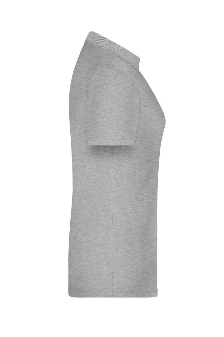 JAMES & NICHOLSON Polo Shirt Damen Gr. M grey-heather JN791