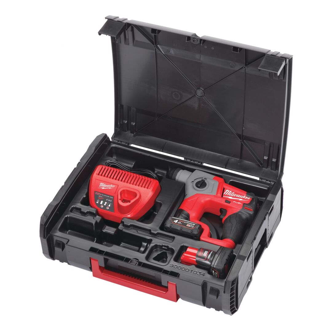 MILWAUKEE Akku-Bohrhammer M12 CH-402C 4Ah HD Box