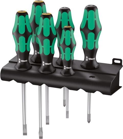 WERA Schraubendreher-Set 6tlg. Schlitz/PZ