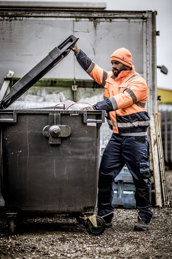 NITRAS MOTION TEX VIZ Warnschutz- Pilotjacke orange/blau Mod. 7142 Gr. S