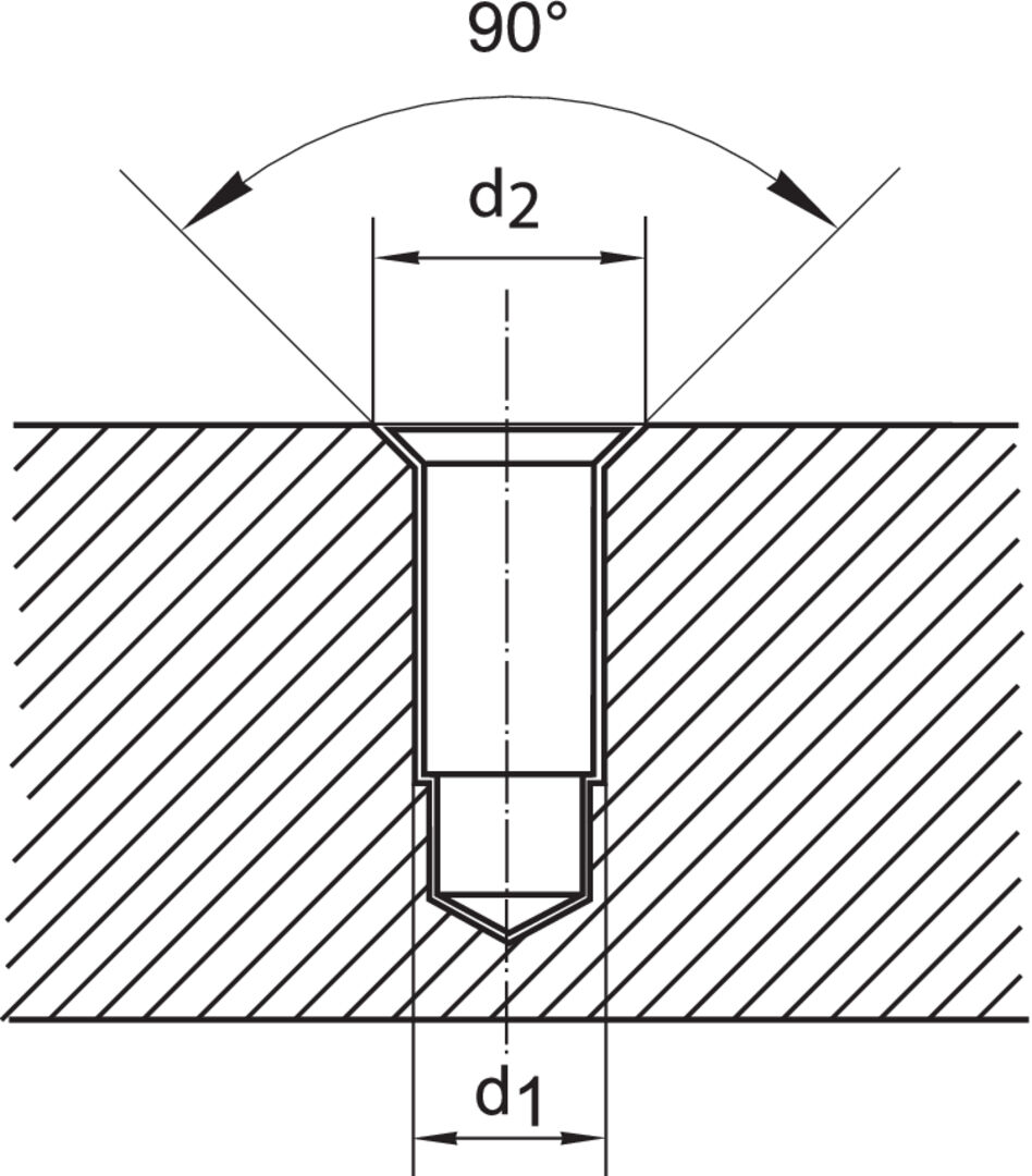 FORMAT Kurzstufenbohrer 90 Grad HSS KL M 4