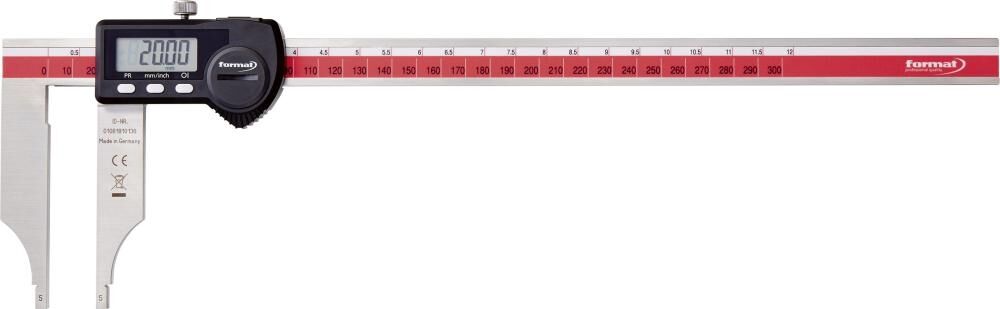 FORMAT Werkstattmessschieber digital ohne Spitze/Feineinstellung 300mm