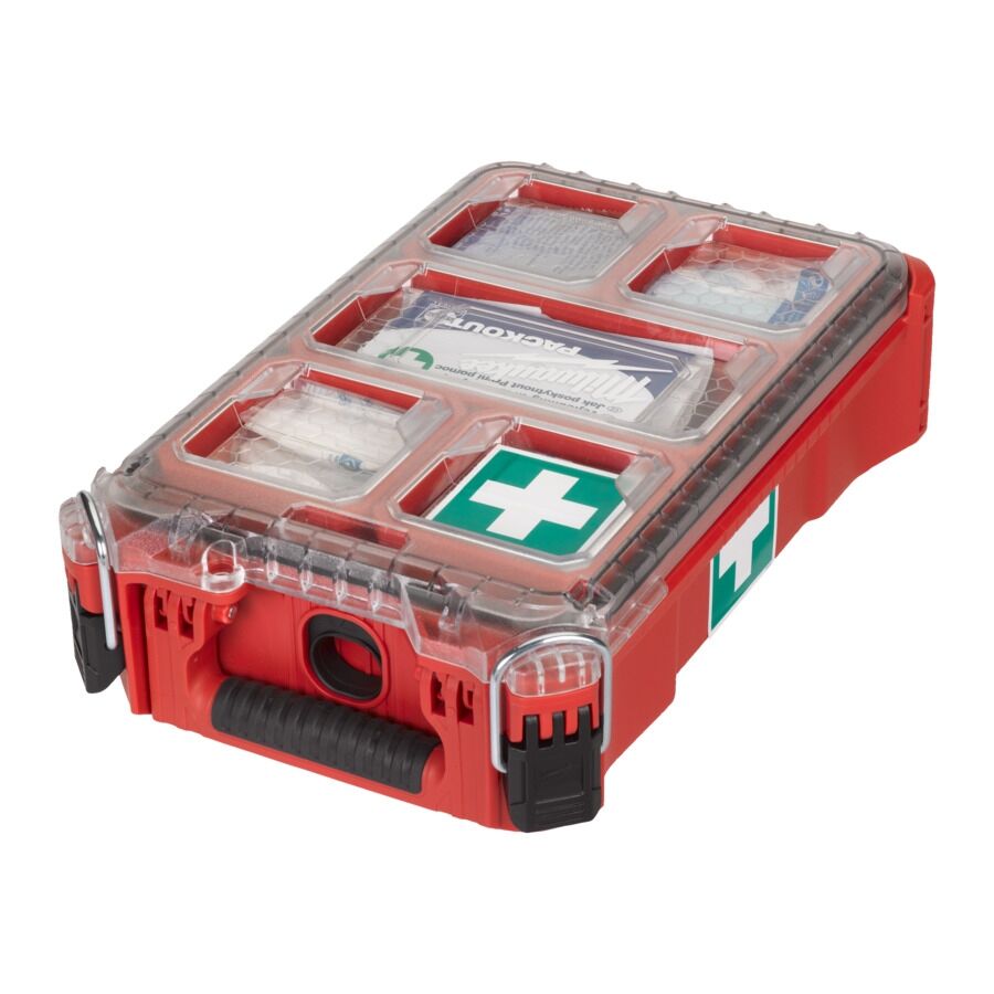 MILWAUKEE PACKOUT Erste-Hilfe-Kit im Compact Organiser DIN13157