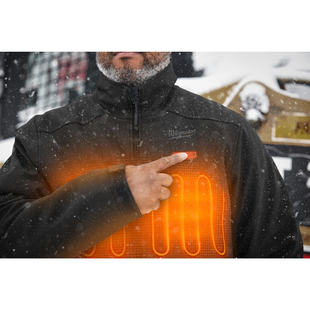 MILWAUKEE Akku-Thermo-Jacke Arbeitsjacke M12 HJBL5-0 schwarz Gr. XL