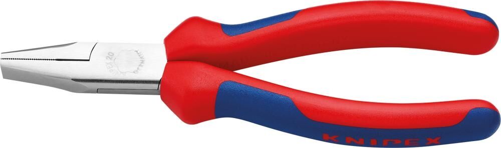 KNIPEX Flachzange 160mm Mehrkomponenten-Hülle verchromt 20 05 160