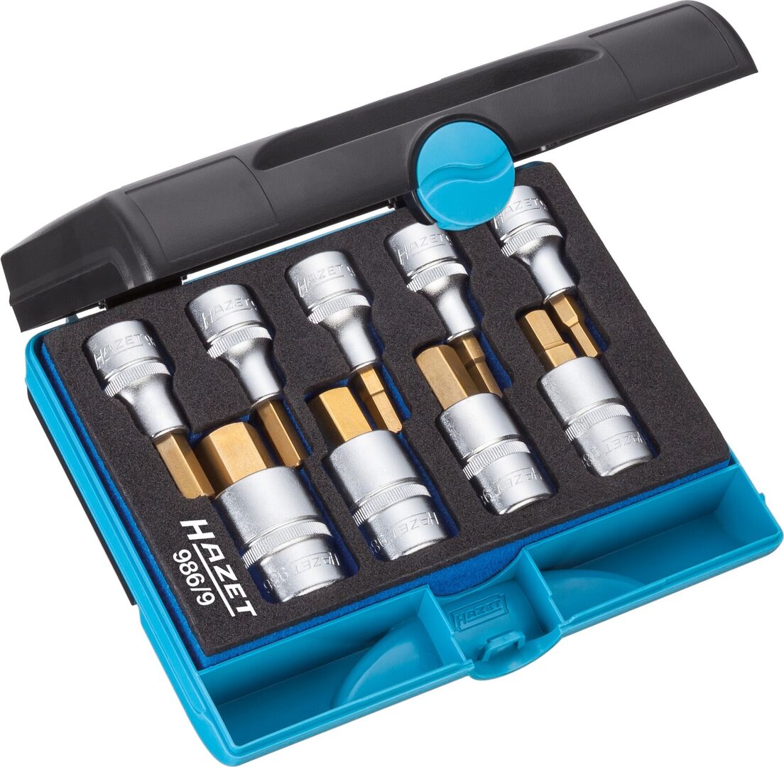 HAZET Schraubendreher-Set 5-19mm für Innensechskantschrauben 986/9