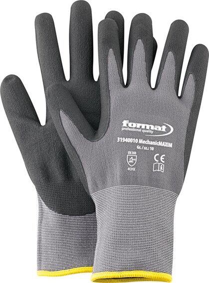FORMAT Montagehandschuhe Maxim Gr. 10 ohne Noppen