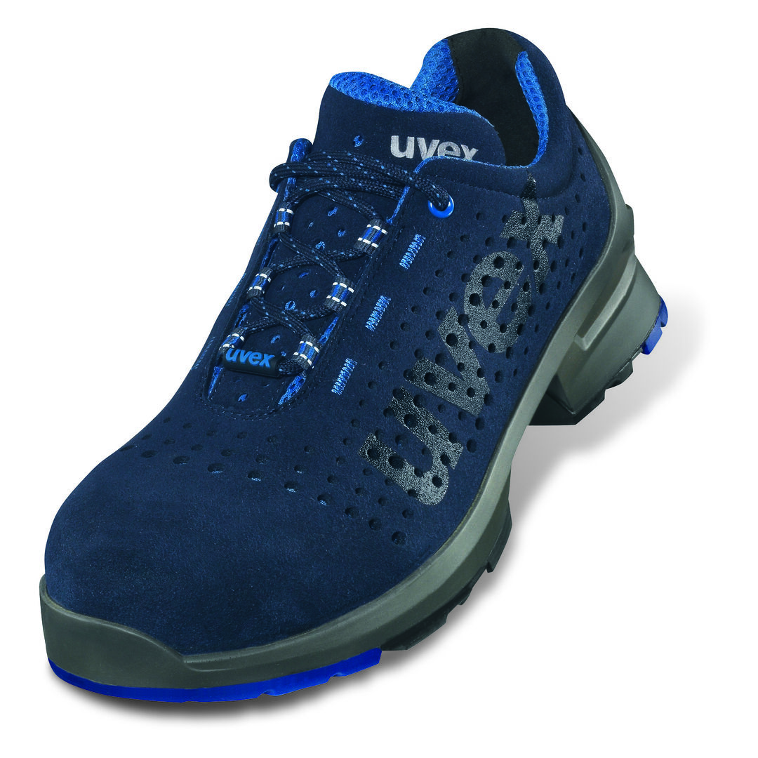 UVEX UVEX1 Sicherheitshalbschuh 8531.8 S1 SRC blau perforiert Weite 11 Gr. 47