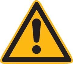 Warnschild Gefahrstelle Folie SL 25mm 44 Stück