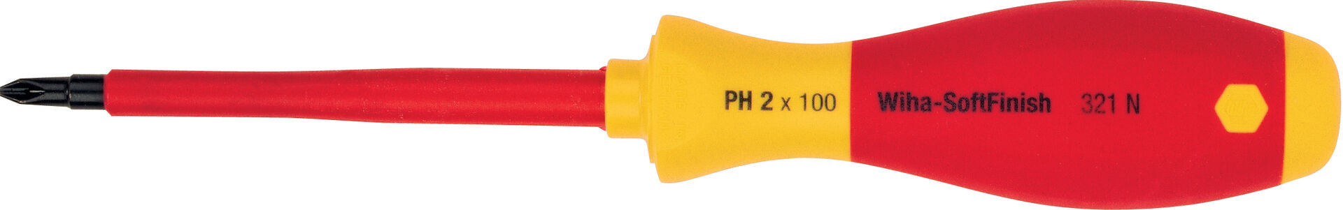 WIHA Schraubendreher VDE PH 0x60mm SoftFinish electric 321N SF