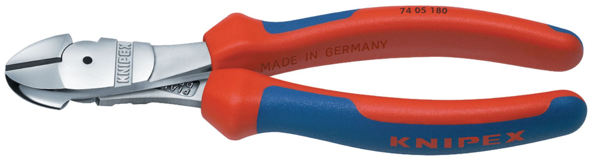 KNIPEX 74 05 200 Kraft-Seitenschneider mit Mehrkohne-Hülle verchromt 200mm
