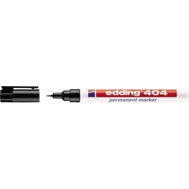 EDDING Permanentmarker 404 4-404001 0,75mm Rundspitze nachfüllbar schwarz 4-404001