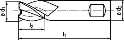 FORMAT Mehrzweckfräser 12,0mm extrakurz WN VHM HB Z 3