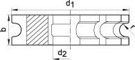 FORMAT Halbrundfräser 63x20mm R 5,0 DIN855 HSS