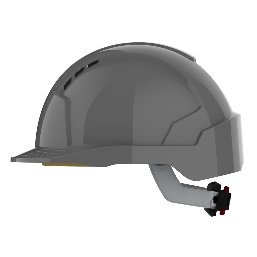 JSP Schutzhelm EVO3 AJF170 belüftet mit Schirm grau
