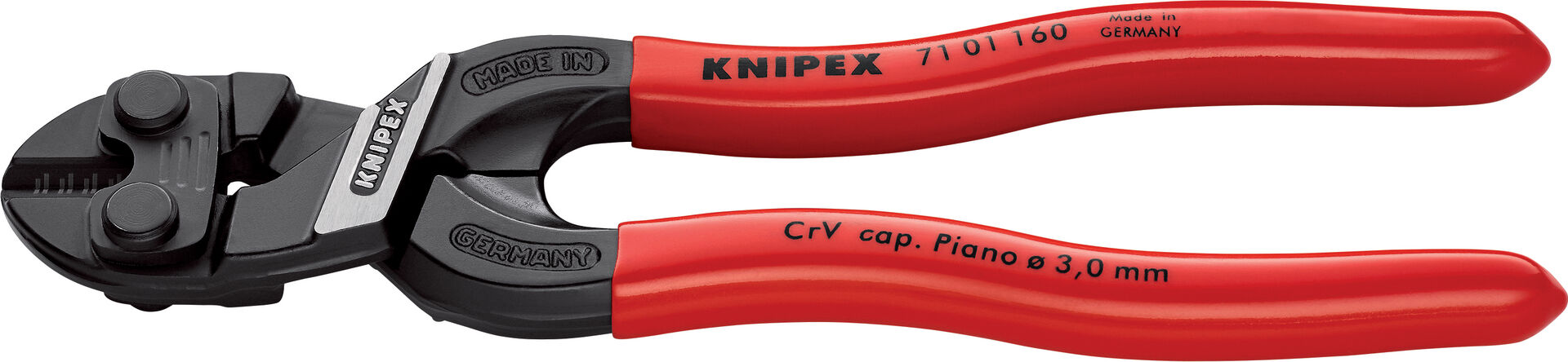 KNIPEX 71 01 160 CoBolt S Kompakt- Bolzenschneider schwarz atrA 160mm