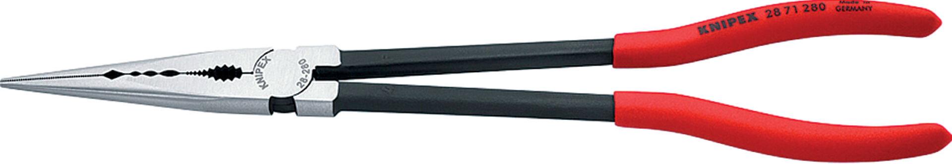 KNIPEX 28 71 280 Montierzange mit Querprofilen schwarz atramentiert 280mm