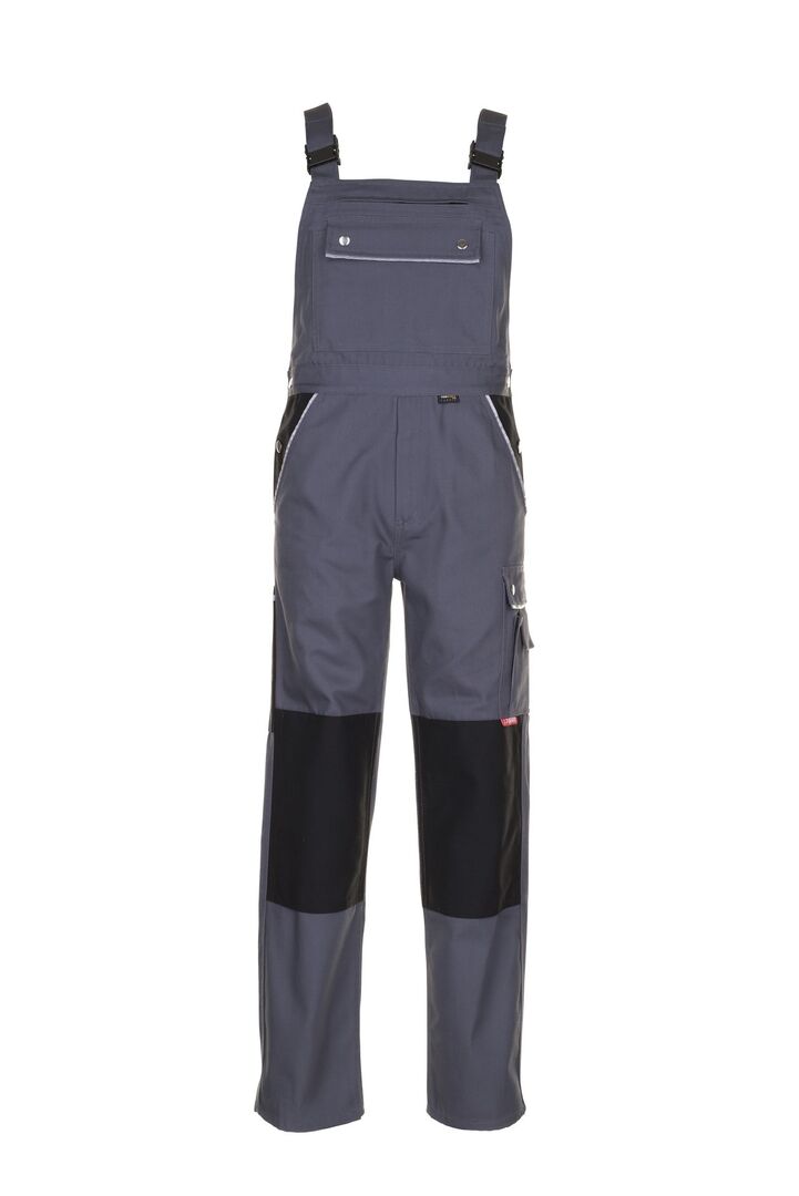 PLANAM Latzhose CANVAS 320g/qm Gr. 50 grau/schwarz