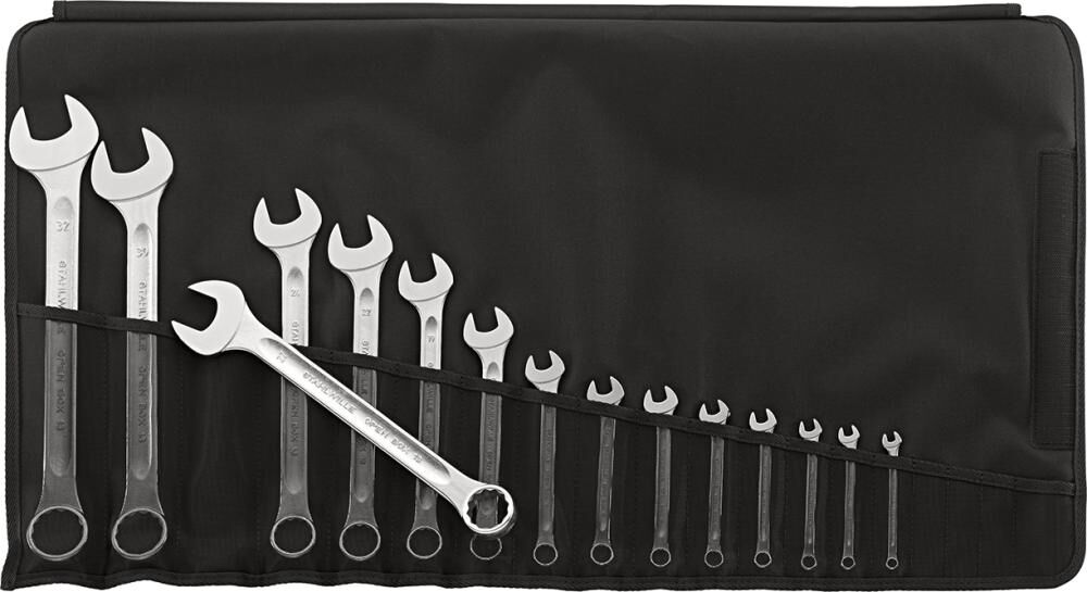 STAHLWILLE Set Maulringschlüssel 13/15