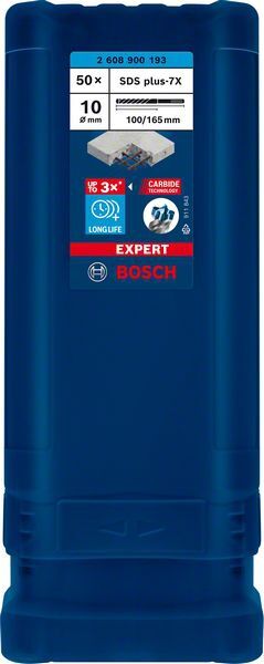 BOSCH Hammerbohrer EXPERT SDS-plus 7X 10x100x165mm VE 50