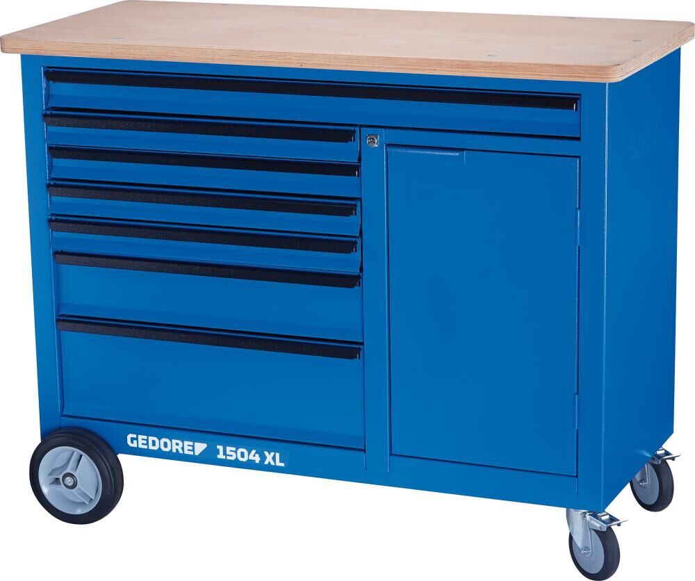 GEDORE Rollwerkbank 1,25m breit mit 7 Schubladen 1504 XL 1411 1988468