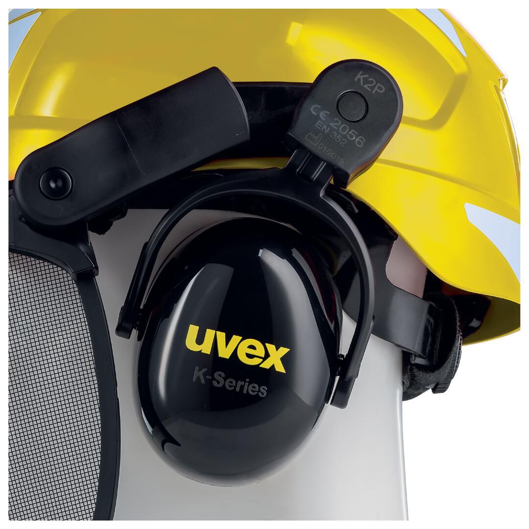 UVEX Forsthelm Schutzhelm mit Visier gelb pheos forestry 9774