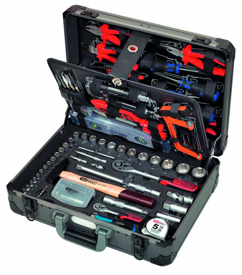KS-TOOLS KS TOOLS Universal-Werkzeugsortiment 1/4" + 1/2",127-teilig im Koffer
