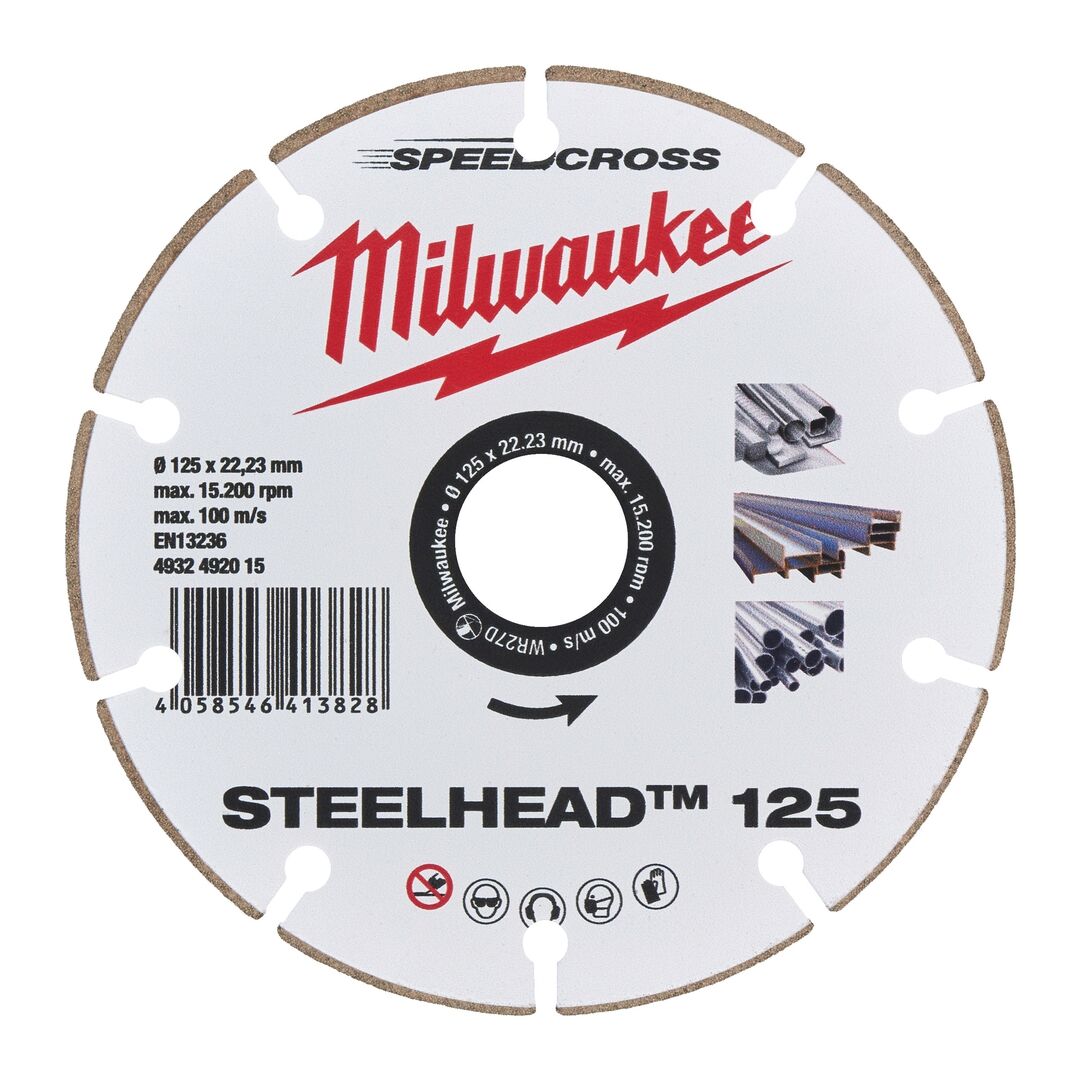 MILWAUKEE Diamanttrennscheibe 125mm DH STEELHEAD Stahl Edelstahl & Beton