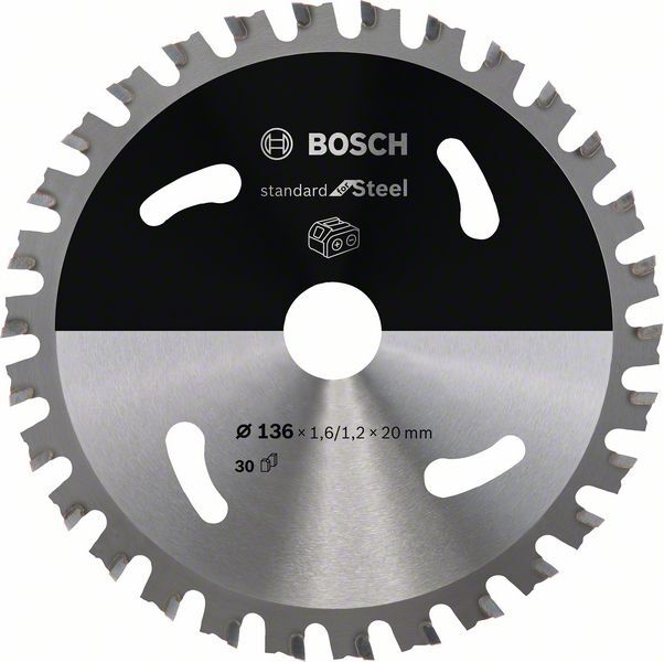 BOSCH Kreissägeblatt Standard for Steel 136x20x1,6/1,2mm 30 Z