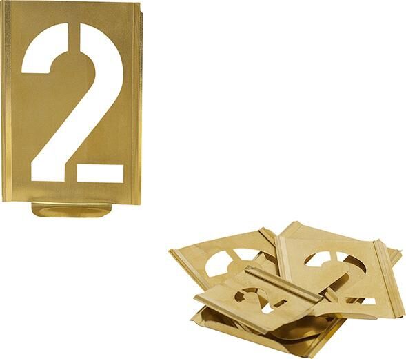 KUKKO Signierschablone Profi 0-9 SH 50mm Turnus