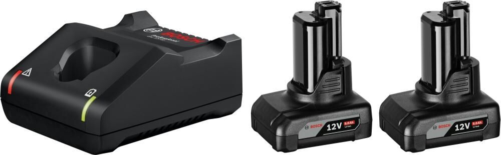 BOSCH Starter Set 2x12V 6Ah Ladegerät