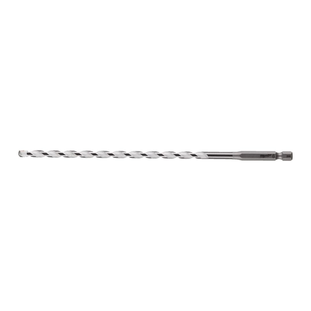 MILWAUKEE Bohrer Multimaterial 1/4" hex 6x200mm SHOCKWAVE
