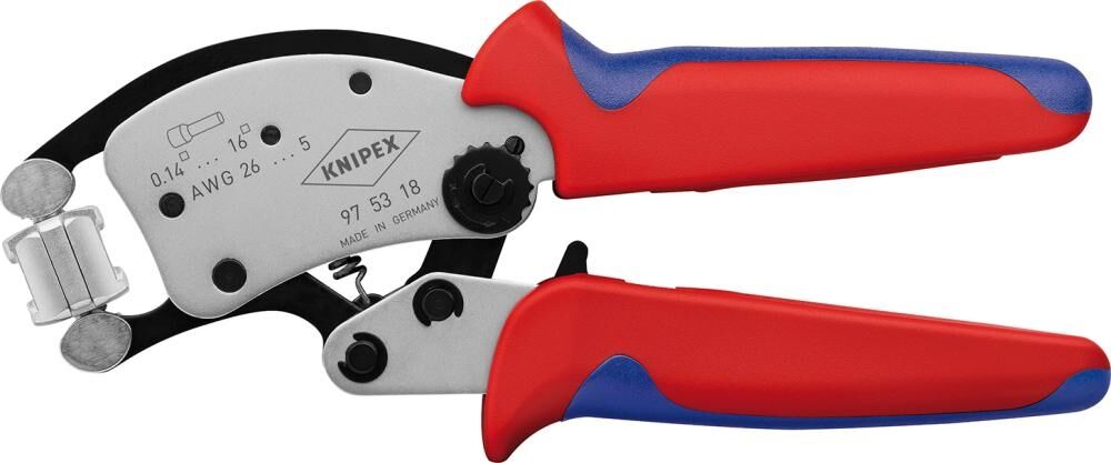 KNIPEX Crimpzange für Aderendhülsen Twistor 16 0,14-16qmm