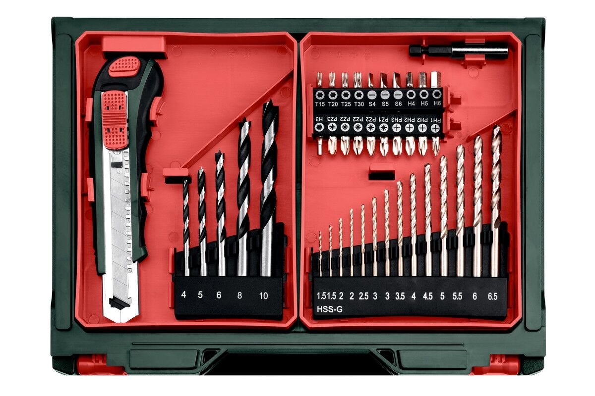 METABO Akku-Bohrschrauber PowerMaxx BS Basic Set Mobile Werkstatt