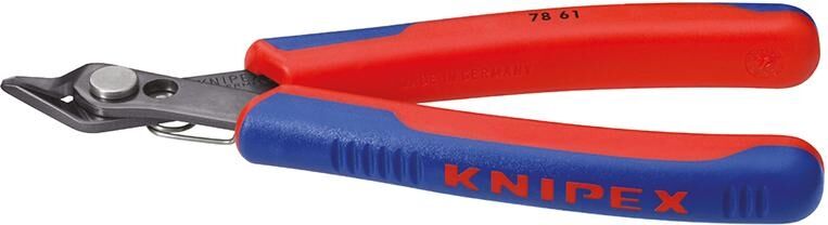 KNIPEX Präzisionszange Electronic Super Knips XL 140mm Mehrkomponenten-Hülle brüniert 78 61 140