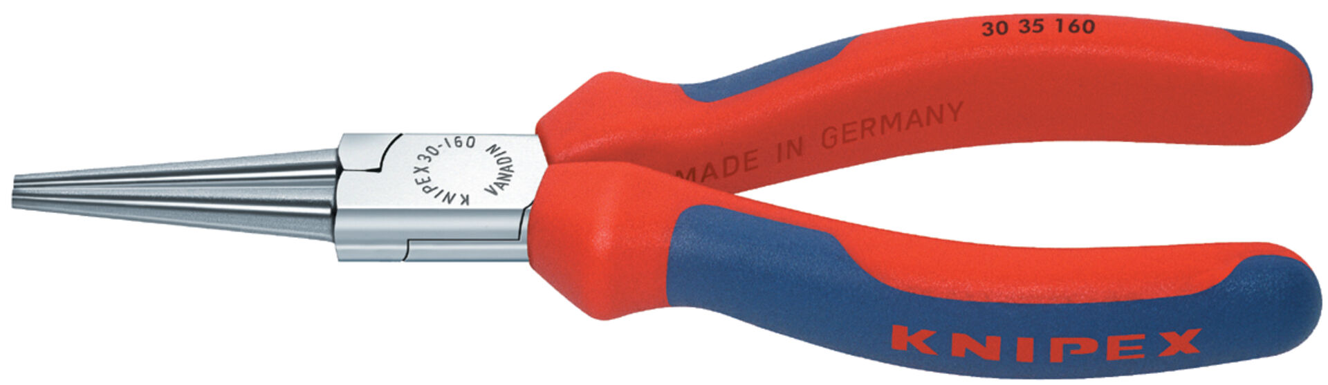 KNIPEX 30 35 160 Langbeckzange mit Mehrkohne-Hülle verchromt 160mm